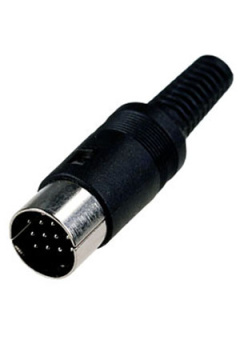1-384, разъем DIN 13 pin "шт" пластик на кабель