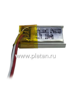 LP601120-PCM, Аккумулятор литий-полимерный (Li-Pol) 100мАч 3.7В, с защитой, PoliCell