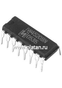 ЭКР1561ИЕ10 (98-02г), Два четырeхразрядных двоичных счeтчика [2103Ю.16-Д] (= ЭКР1561ИЕ10)