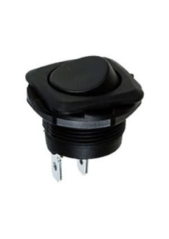 R13-135ABBOT-G, выключатель ON-OFF 250B 6A черн.