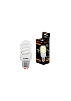 SQ0323-0183, Лампа энергосберегающая КЛЛ-FSТ2-15 Вт-2700 К Е27 КОМПАКТ (40х98 мм)