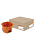 SQ1403-0022, Установочная коробка СП D65х45мм, саморезы, пл. лапки, оранжевая, IP20,