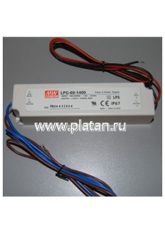 LPC-60-1400, 163*43*32, Преобразователь AC/DC для LED-подсветки