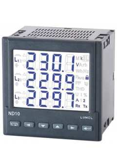 ND10 21000E0, 3-phase network meter, LCD