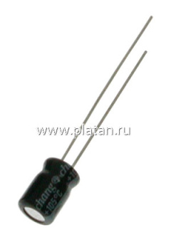 ECAP (К50-35 мини), 47 мкФ, 16 В, 5х7мм, Конденсатор электролитический алюминиевый миниатюрный