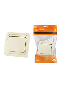 SQ1804-0101, Выключатель 1-кл. 10А сл. кость "Валдай"