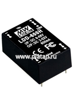 LDD-350H, DC/DC LED Driver 9-56V:350mA
