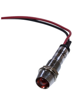 N-XD8-1W-R 220V, Лампа неоновая с держателем красная 220VAC