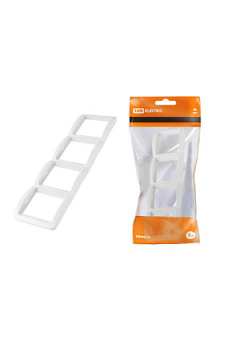 SQ1804-0022, Рамка 4-ая вертикальная белая "Валдай"