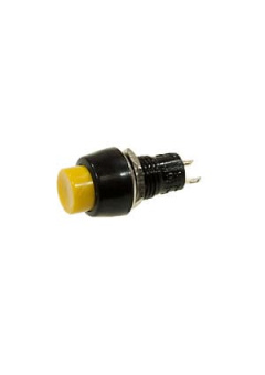 204 КНОПКА 250В/2.0А ЖЕЛТАЯ БЕЗ ФИКСАЦИИ (DS-450)